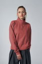 Peak Kadın Rouge Oversize Fermuarlı Yaka Sweatshirt | 7012 - 2
