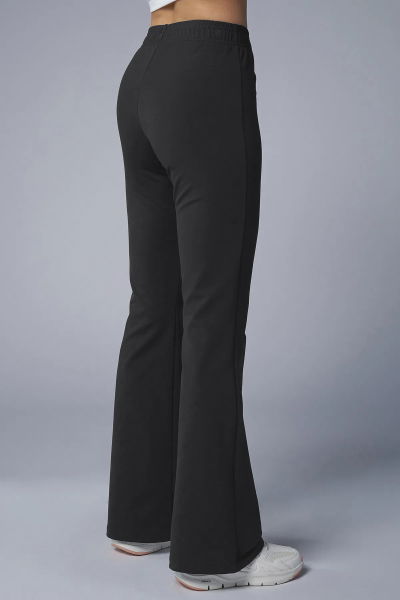 Peak Kadın Koyu Antrasit Yüksek Bel Flare Pantolon Eşofman Altı | 7028 