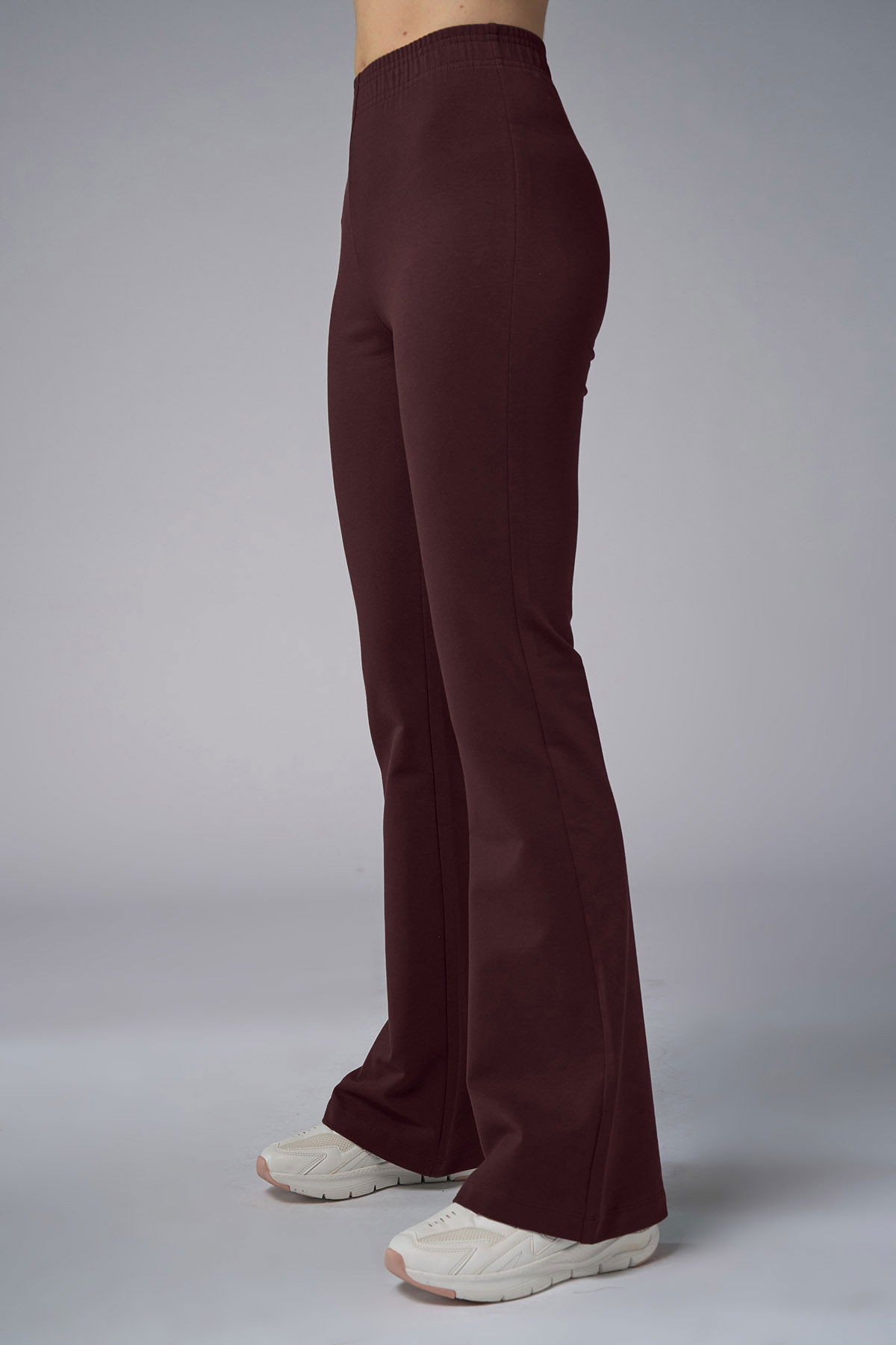 Peak Kadın Koyu Bordo Yüksek Bel Flare Pantolon |7028 - PEAK (1)