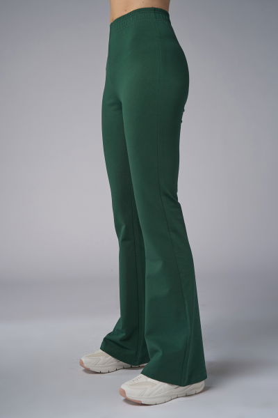 Peak Kadın Koyu Yeşil Yüksek Bel Flare Pantolon Eşofman Altı | 7028 