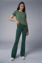 Peak Kadın Koyu Yeşil Yüksek Bel Flare Pantolon Eşofman Altı | 7028 - 6