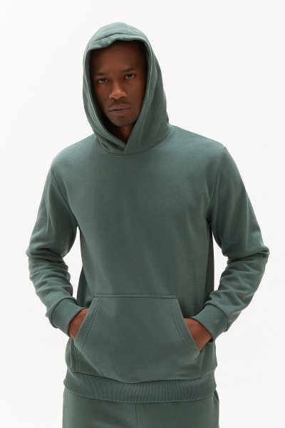 Quicktime Erkek Alg Kapüşonlu Oversize Sweatshirt 7003