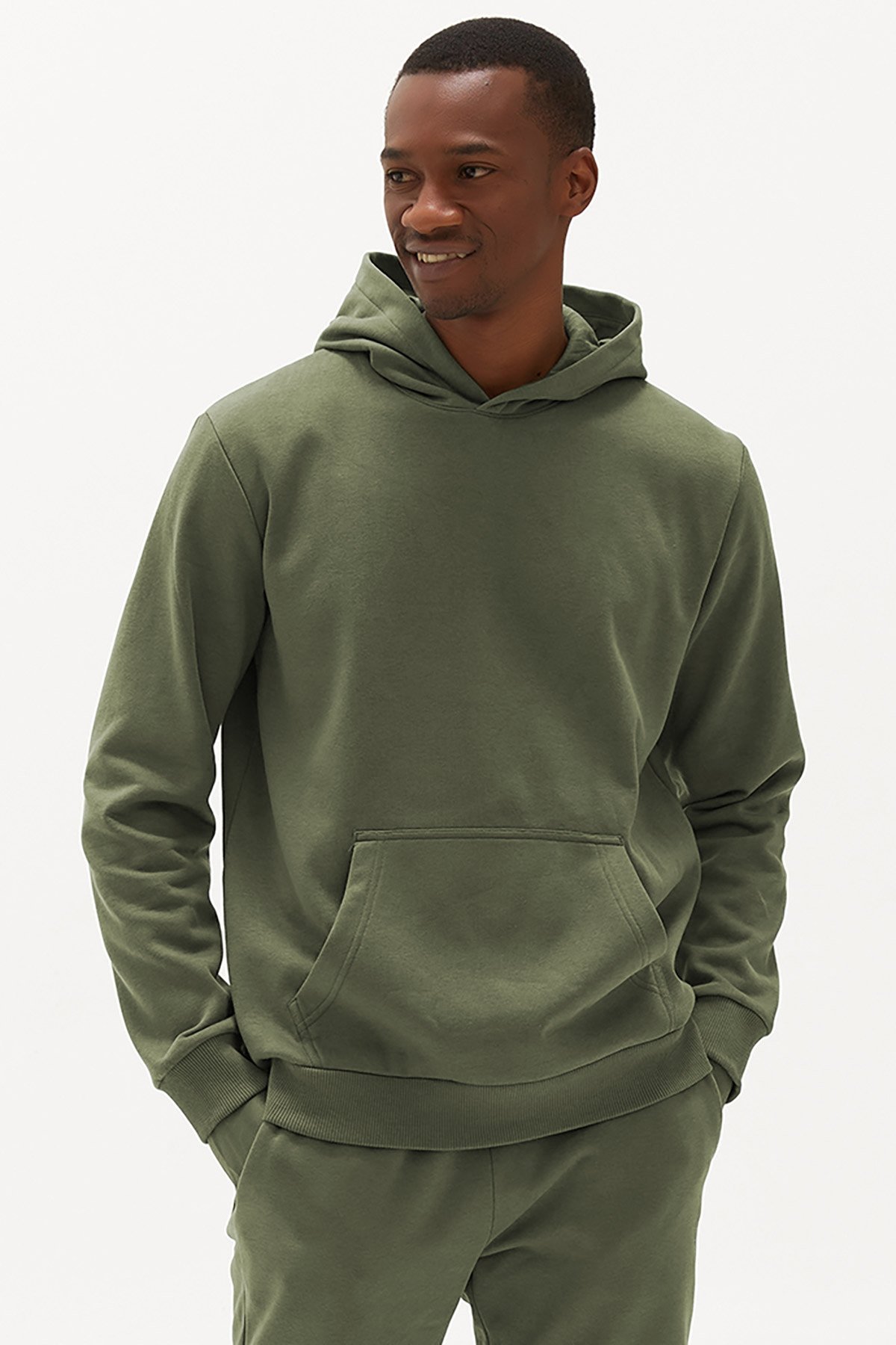 Quicktime Erkek Aliminium Kapüşonlu Oversize Sweatshirt 7003