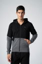 Quicktime Erkek Koyu Gri Melanj Kapüşonlu Eşofman Takımı | 7007 - 2